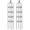 2 Packs Garden Obelisk Trellis 5.9FT Plants Tower