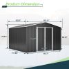 Outdoor Storage Shed 10x10 FT
