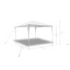 10'x10' Pyramid-Roof Garden Gazebo Pavilion