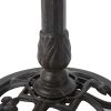 Lancaster Outdoor Aluminum and Iron Top Bird Bath with Iron Base, Bronze