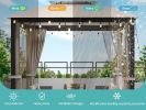 10X10FT Soft top Metal Gazebo with Mosquito Net&Sunshade Curtains
