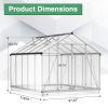 8' x 10' Polycarbonate Outdoor Greenhouse