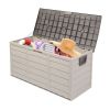 75gal 260L Outdoor Garden Plastic Storage Deck Box