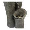 24inches Outdoor Waterfall Garden Fountain