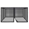 Gazebo Replacement Mosquito Netting 10*12Inch/Black