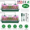2Pcs 40 Cells Seed Starter Tray Plant with Grow Light