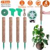 4Pcs Coco Coir Extendable Moss Pole for Climbing Plants