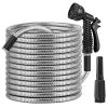 Stainless Steel Garden Hose with 2 Nozzles