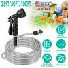 Stainless Steel Garden Hose with 2 Nozzles