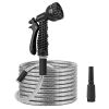 Stainless Steel Garden Hose with 2 Nozzles