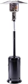 Outdoor Propane Patio Heater with Wheels (Form Factor: Tower, Color: Black)