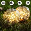 Solar Garden Light Cracked Glass Ball
