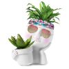 Succulent Cactus Lady Head Resin Face Planter